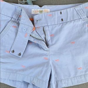 J. Crew embroidered whale shorts